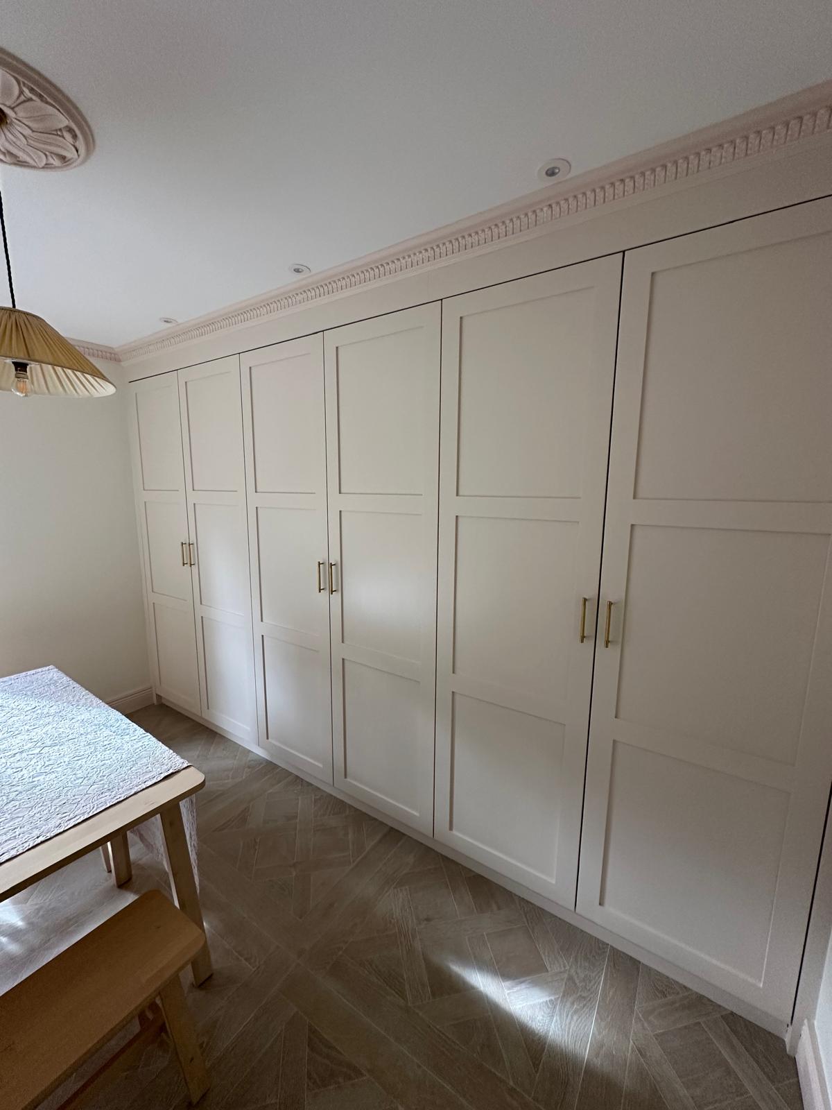 Wardrobe installation process